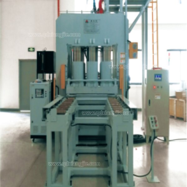 Downward hydraulic press