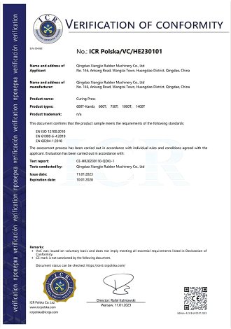 VERIFICATION OF CONFORMITY