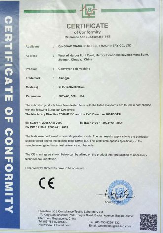 CERTIFICATE OF CONFORMITY