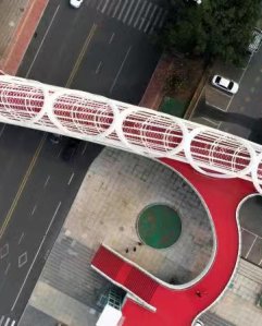 CHINA QINGDAO MACAU ROAD PEDESTRIAN FLYOVER 