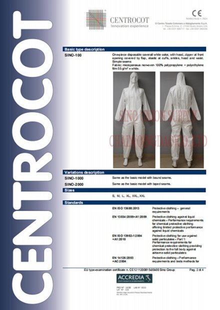 MICROPOROUS certificate