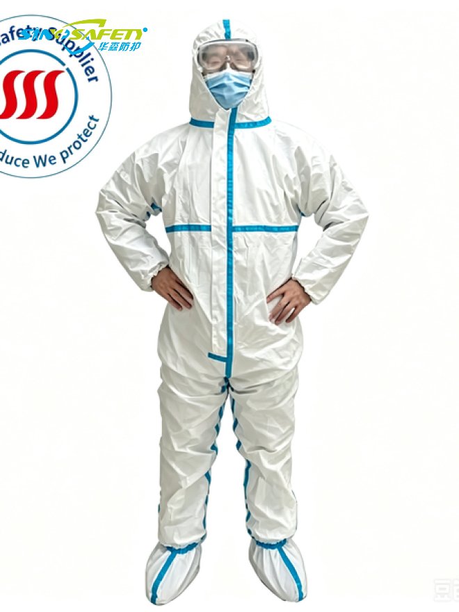 TYPE4/5/6 Disposable Microporous Coveralls 