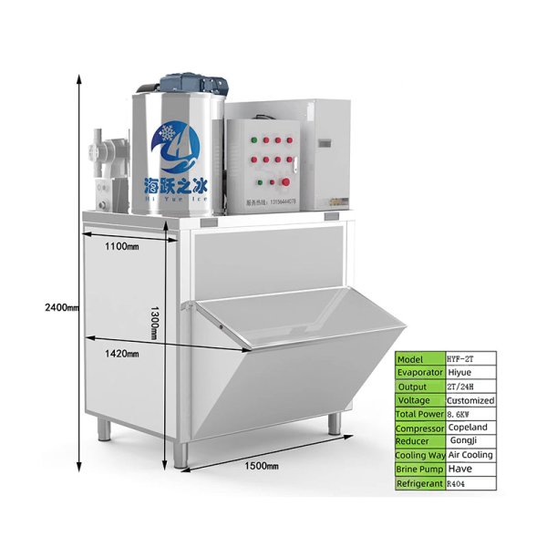 2 Tons Flake Ice Machine