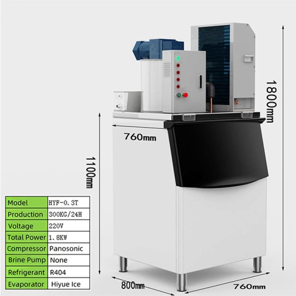 300KG Flake Ice Machine Commercial