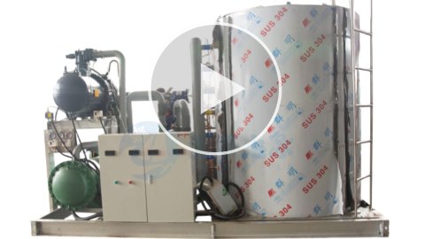 Hiyue Ice 25 Tons Flake Ice Machine Final tests are being carried out