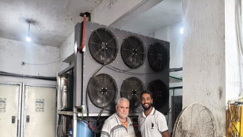 Tube ice machine installation in Egypt