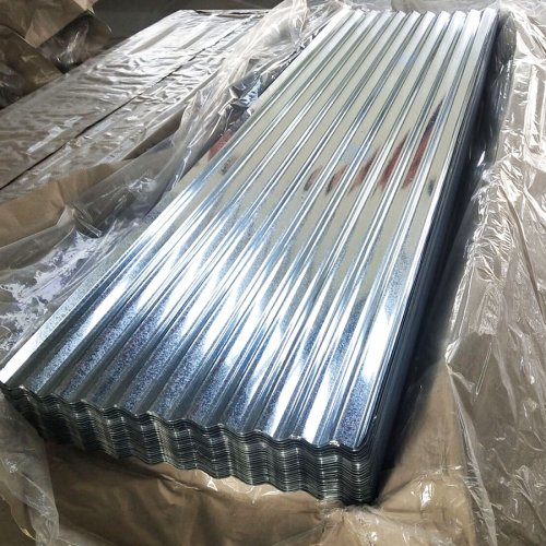 Galvanized corrugated steel sheets