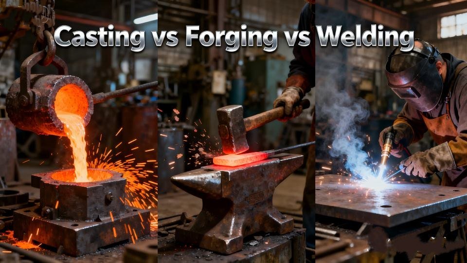 Casting vs Forging vs Welding,