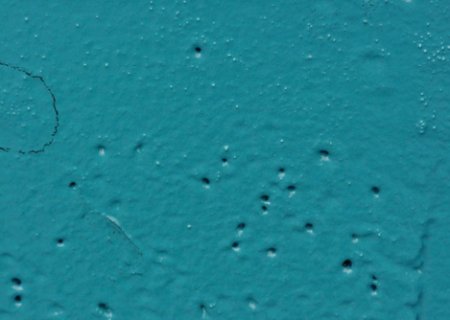 pinholes of polyurea