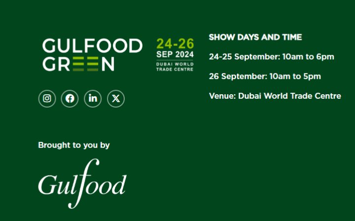 2024 Gulfood Green count down