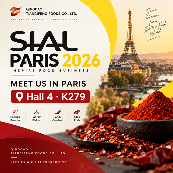 Tiancifeng Foods invitation to SIAL Paris 2026 exhibition at Hall 4 Booth K279
