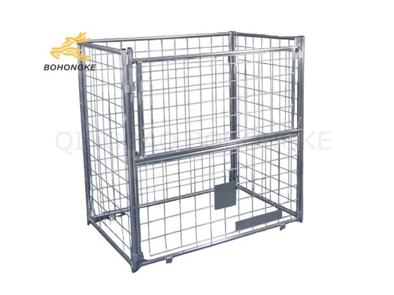 heavy duty wire mesh pallet container
