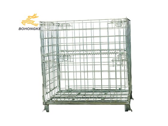 metal wire storage bin for warehouse