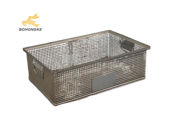 stackable metal storage baskets