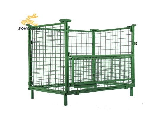 foldable steel mesh pallet container