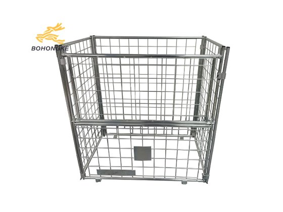 foldable steel mesh storage box