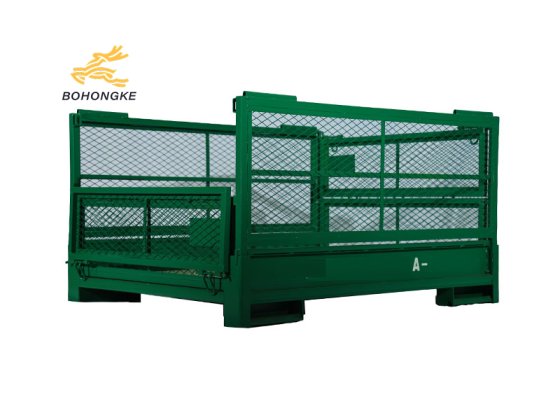 Foldable steel storage cage