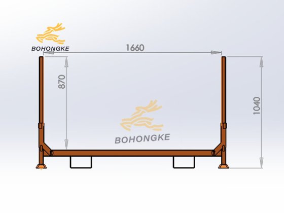 Steel tire pallet with multiple tire stacks