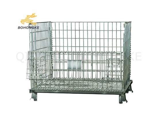 metal mesh bins for industrial storage