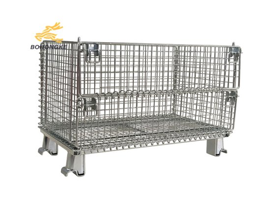heavy-duty wire mesh storage bin