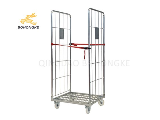 Industrial mesh cage trolley for logistics