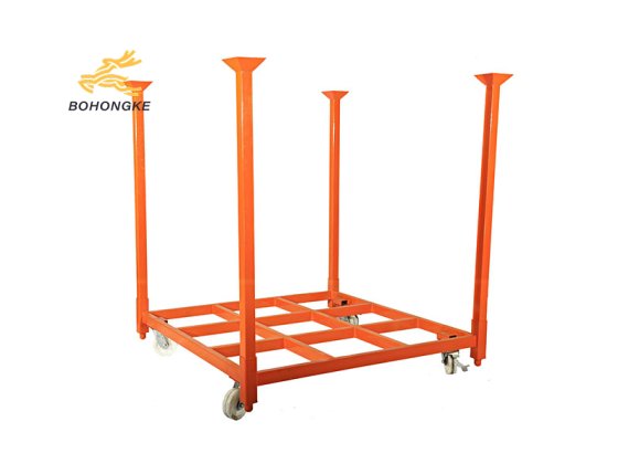 Heavy-duty steel trolley with mesh sides
