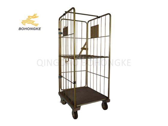 3-Side Roll Cage Trolley For Laundry00
