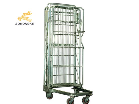 Mobile 4-Sided Roll Cage Trolley Features
