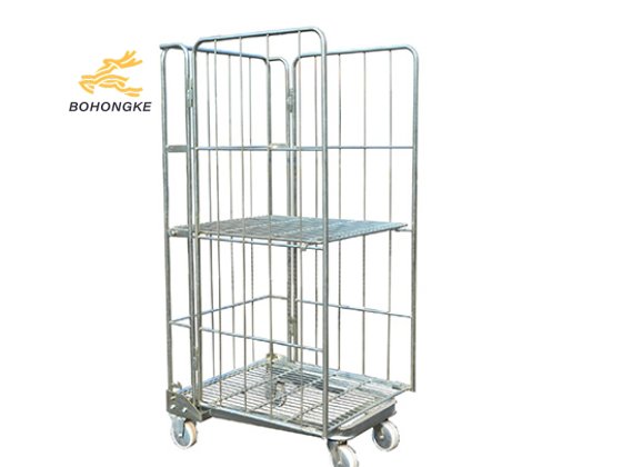 Mobile 3-sided Roll Cage Trolley Features