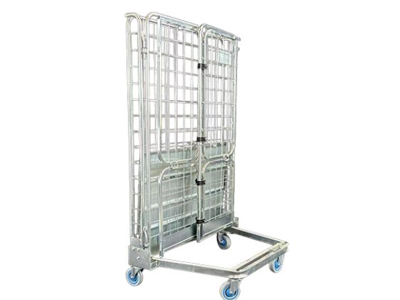 Warehouse Roll Pallet Cage – 4-Sided, 500kg Capacity, With Shelves & Wheels