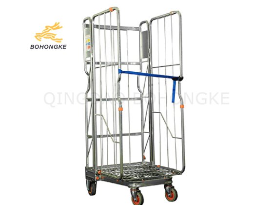 Logistics 3-Sided Roll Cage Container