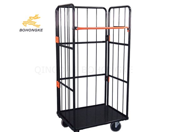 Foldable Black Roll Cage Container