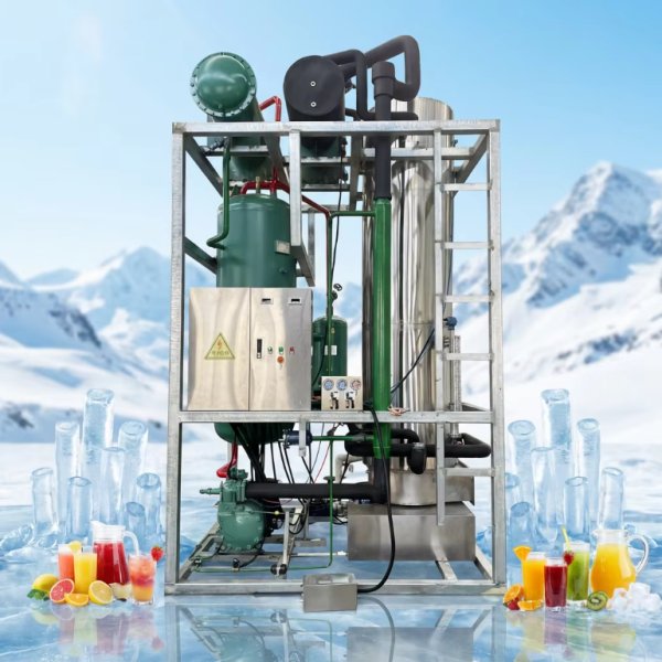 Máquina de hielo en tubo de 20 toneladas