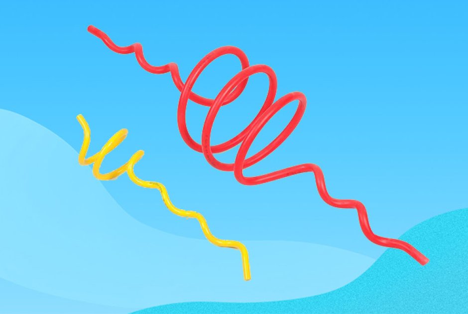 Desviador de pájaros y amortiguador espiral