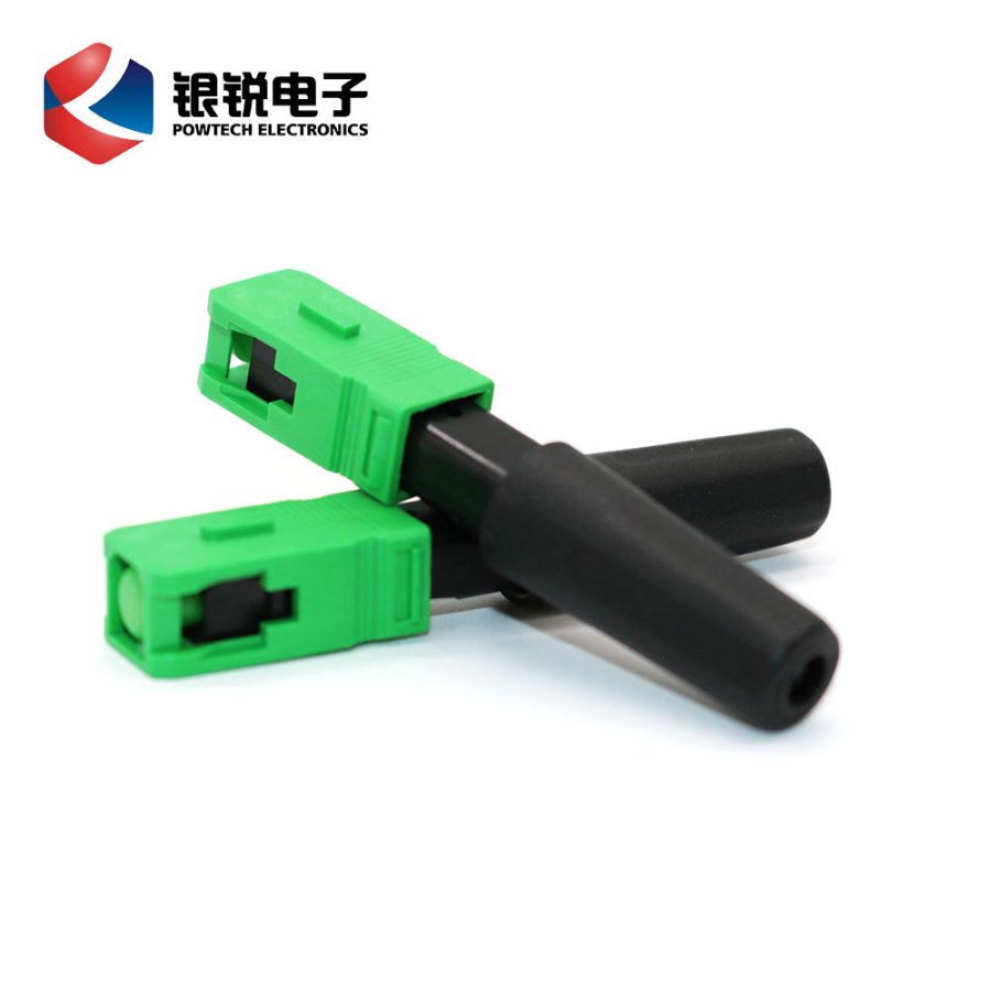 Conector rápido de fibra óptica SC/APC H02