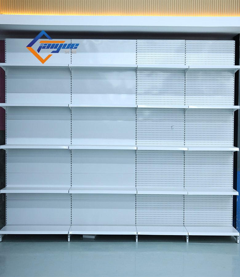Wall-Mounted Supermarket Shelving Retail Store Display Racks