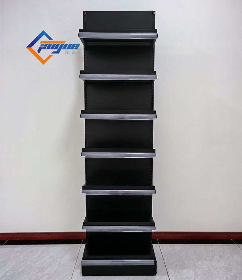 Mini Market Shelving Adjustable Grocery Store Display Racks Single Sided Retail Shelving