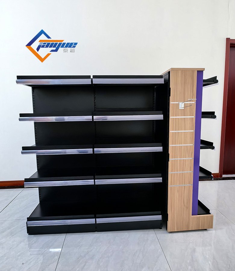 European Style Supermarket Shelving Heavy Duty Metal Retail Shelves & Gondola Display Racks
