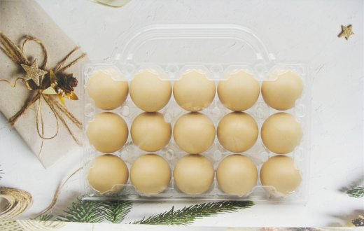 Plastic 15 Eggs Packers With a Handle