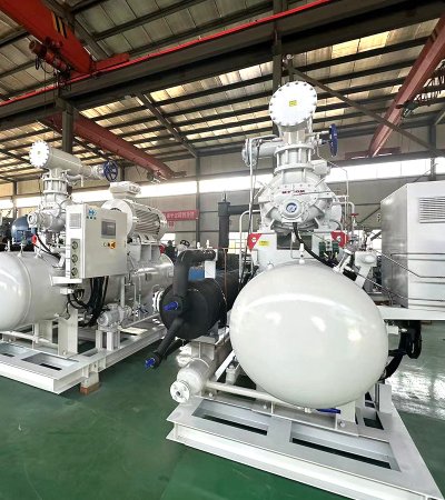 Ammonia refrigerant open screw compressor