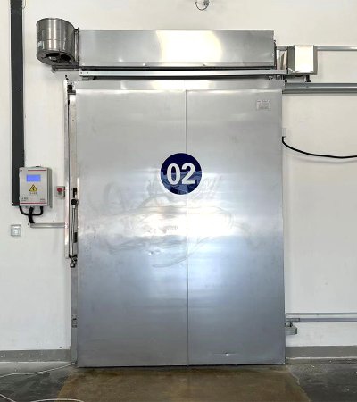 Electric Stainless Steel Cold Storage Access Door for Freezer Rooms
