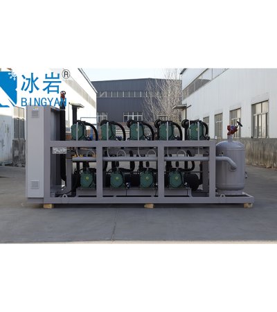 Compressor unit with refrigeration capacity of 550KW