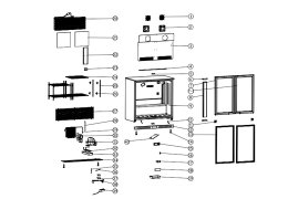 Back bar series explosion diagram
