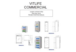 Trouble Shooting Manual-upright ventilated chiller glass door