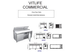 Trouble Shooting Manual-pizza prep table