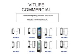 Trouble Shooting Manual-Merchandising swing glass door