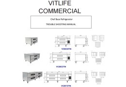 Trouble Shooting Manual-chef base refrigerator