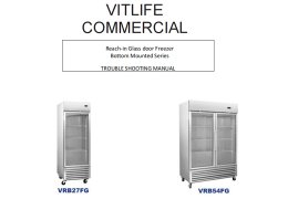 Trouble Shooting Manual-Bottom mounted Series Glass freezer