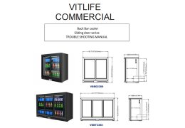 Trouble Shooting Manual-back bar cooler sliding door