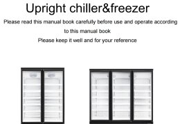 Vertical Display Chiller&Freezer Manual